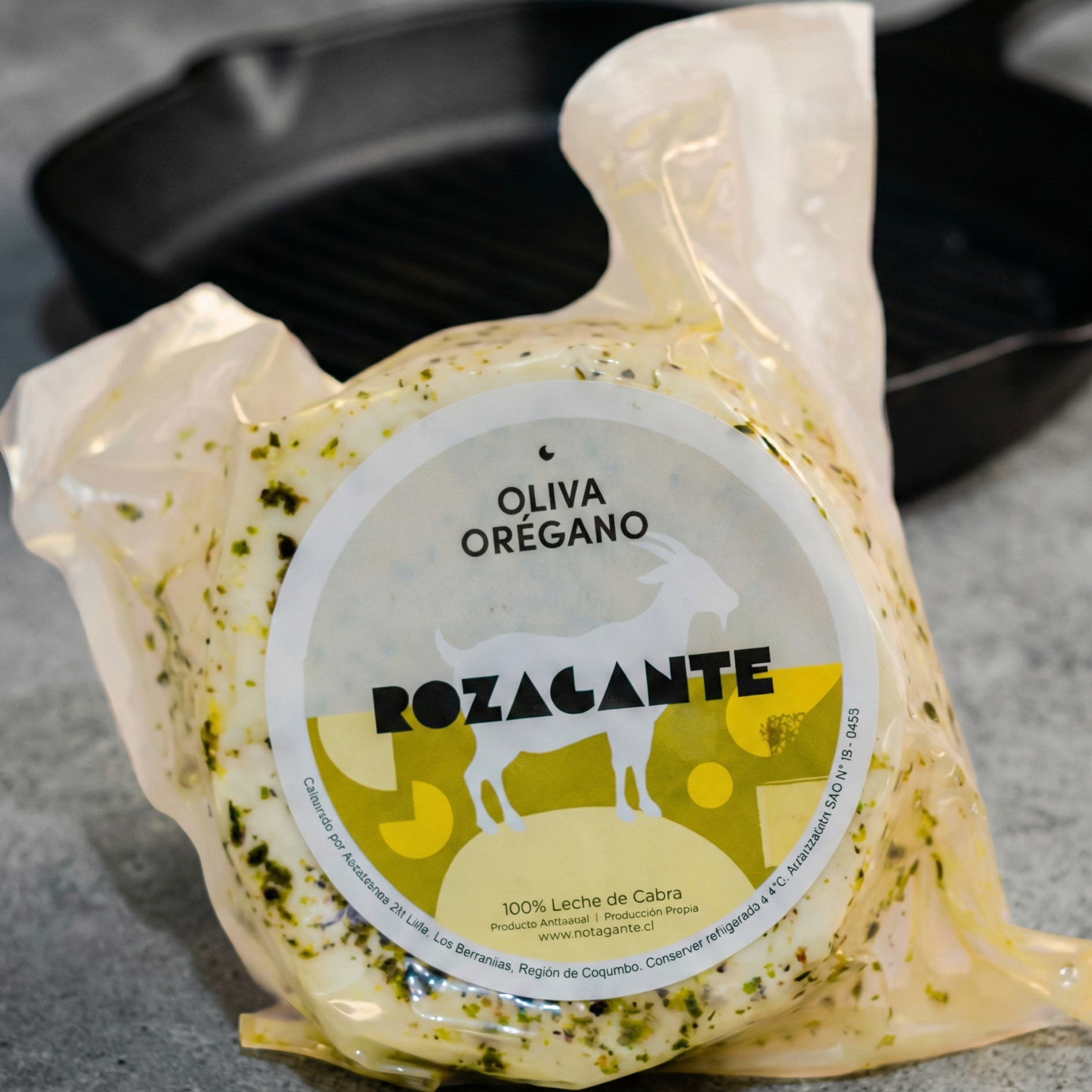 Queso de Cabra al Oliva Orégano Rozagante 500gr